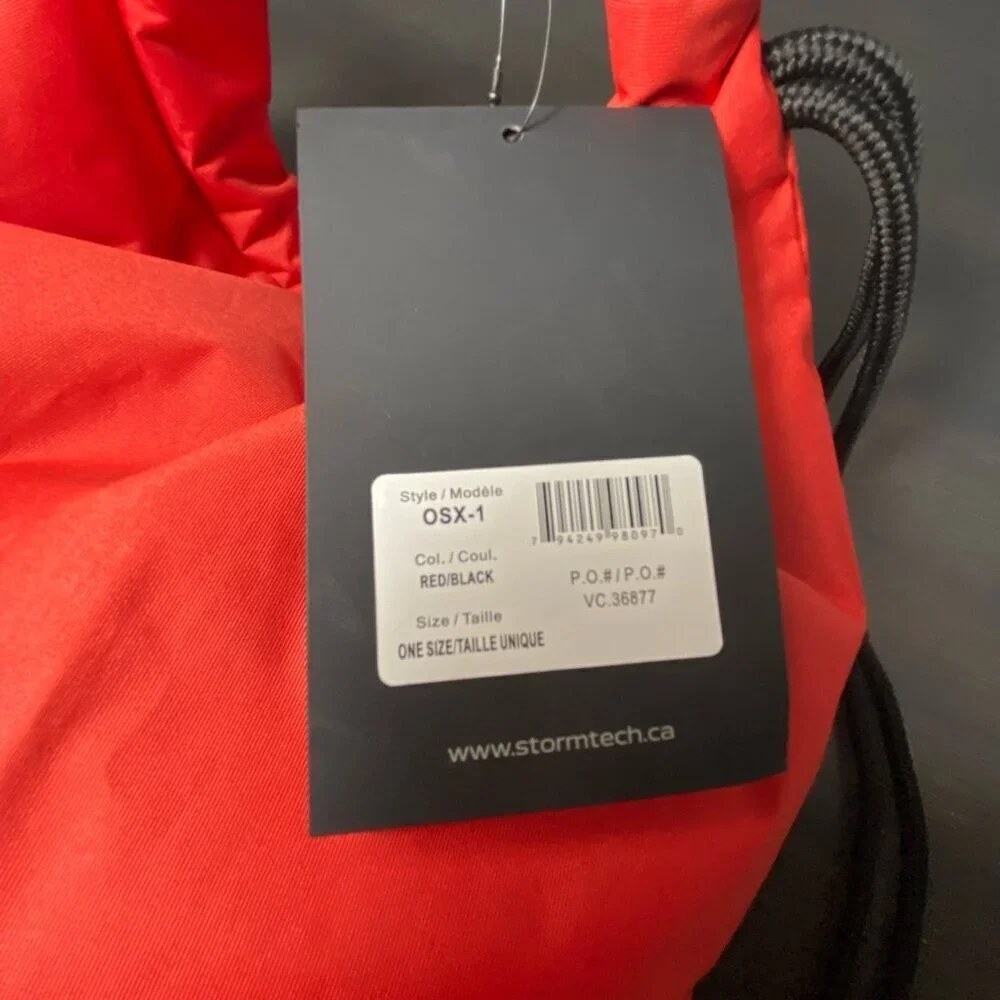 Audi x Stormtech Haruna Cinch Bag – Red/Black – NWT